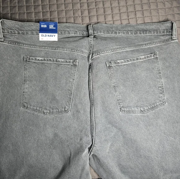 Old Navy Womens Grey Button Fly Jeans Size 22 Nwot - Picture 3 of 9